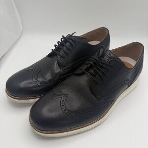 Cole Haan Original Grand Wingtip Oxfords Men's Size 10 W Black / Ivory